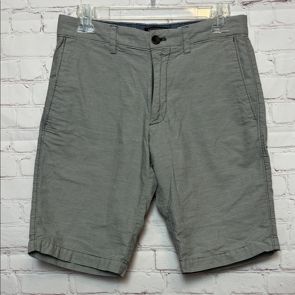 Banana Republic Factory Flat Front Striped Shorts